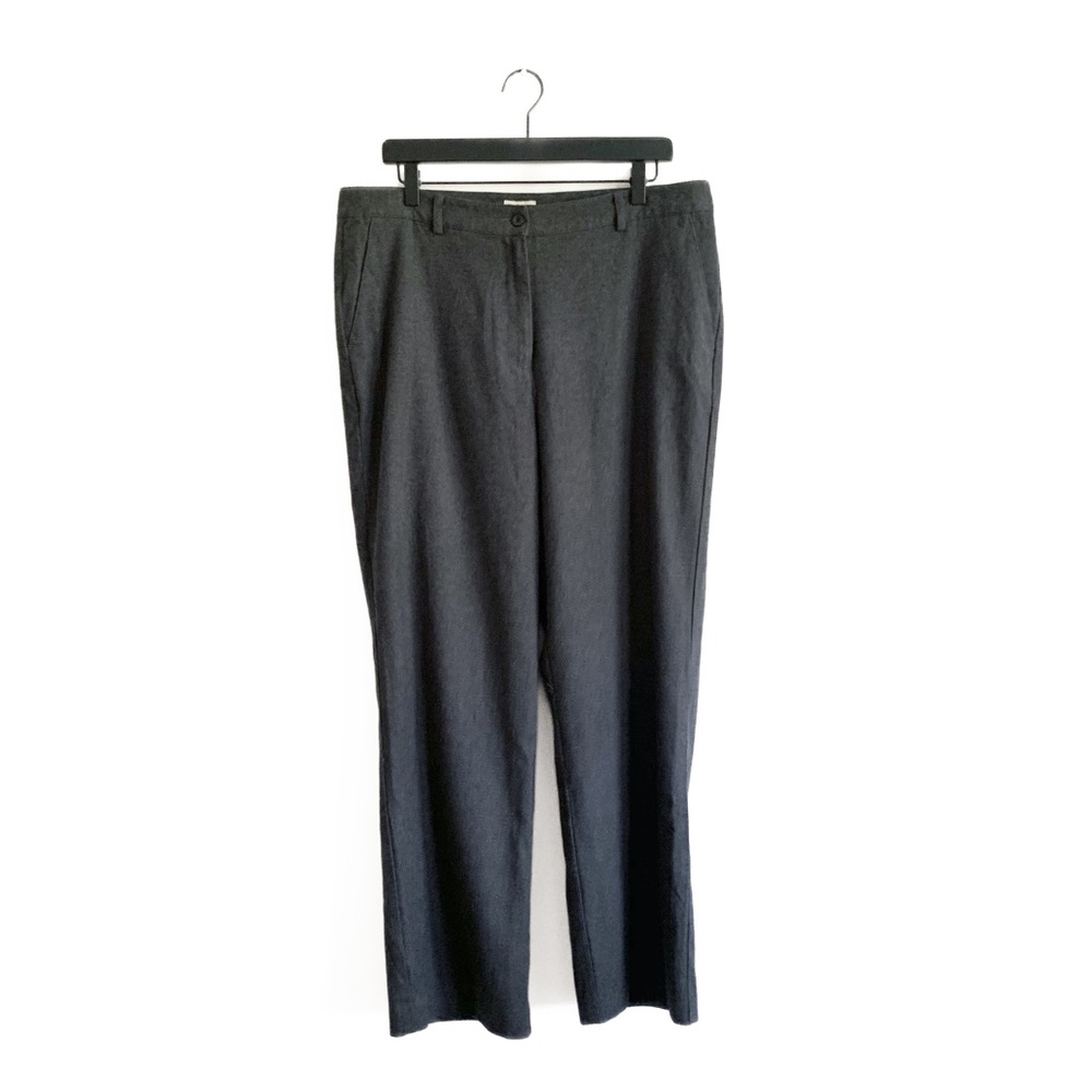 L.L. Bean Women’s Gray Cotton Trouser Pants High Rise